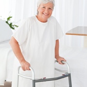 Photo: Woman with walking aid