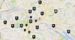 Photo: Map with culture instituts in Berlin