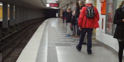 Photo: Subway station orientation system for blind people; © Dirk Michalski